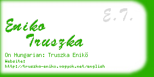 eniko truszka business card